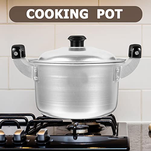 Stock Pot with Lid Korea Ramen Pot Noodle Cooking Pot Kitchen Stock Pot Congee Cookware Saucepan Ramyun Pot with Handle for Soup Milk Butter Stew Pasta Korean Noodle Pot