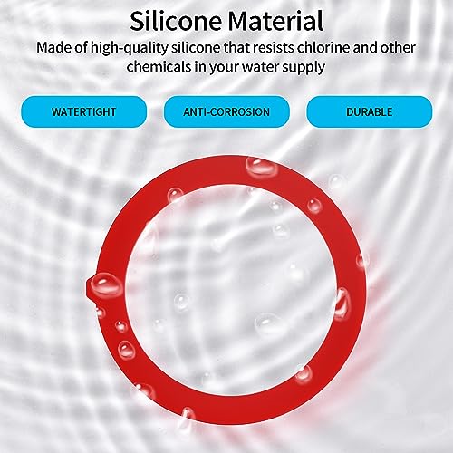 Flush Valve Seal Compatible with Kohler, 2 Pcs Silicone Canister Flush Valve Seal Kit, Toilet Tank Parts Canister Flush Valve Gasket Replacement Compatible with K-GP1059291 K-4436 Part