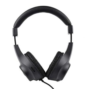 LINXING Wired Stereo Headphones Over-Ear Headset with 50mm Driver 6.5mm Plug for Recorg ing Music Appreciation Black (NOT for PC)