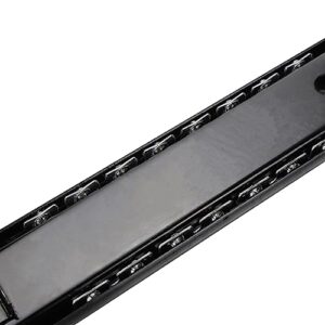 KUMGROT Black Keyboard Slides 14 Inches Keyboard Tray Under Desk Slides Computer Drawer Tray Accessories Keyboard Drawer Slides with Adjustable Height Bracket