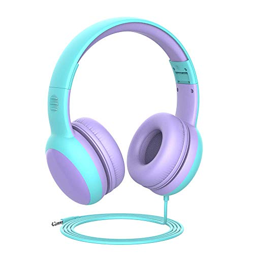 gorsun Kids Headphones with Limited Volume, Toddler Headphones for Boys and Girls, Children's Headphone Over Ear, Wired Headset Earphones for Children