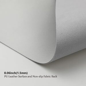 Leather Desk Mat - Non-Slip PU Desk Pad for Office and Home - Desk Organization and Accessories - Ideal for Large Mouse Pad and Desk Mats on Top of Desks (White,31.5"x 15.7")