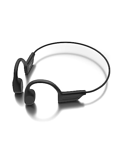 WETCEAOM Bone Conduction Headphones Bluetooth 5.3, Open-Ear Headphones Wireless IPX6 Waterproof Headphones with Microphones,Type-C Charging,Sport Headphones for Running,Cycling,Driving