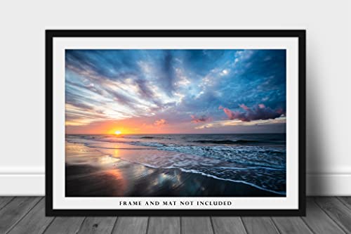 Coastal Photography Print (Not Framed) Picture of Scenic Sunrise Over Beach at Hilton Head Island South Carolina Ocean Wall Art Beach House Decor (8" x 10")