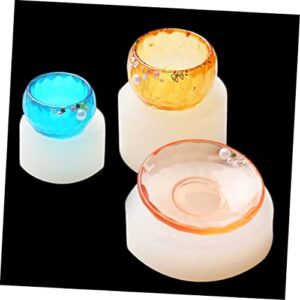 COHEALI 3pcs Silicone Tray Resin Tray Resin Molds Silicone Resin Mold Containers Mini Bowl Silicone Crystal Drop Mold DIY Dish Mold Delicate Silicone Molds Epoxy Resin Silicone Bowl Dishes