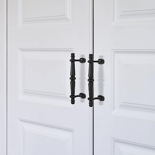 Peohud 2 Pack Sliding Barn Door Handles, 9 Inch Heavy Duty Gate Pull Handle, Rustic Door Hardware for Barn, Bedroom, Gate, Cabinet, Closet, Garage, Shed