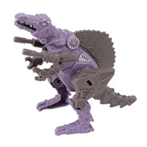 alomejor transforming dinosaur robot, flexible head rotation, endless fun, dinosaur transforming toy, easy assembly for boys and girls (style 1)