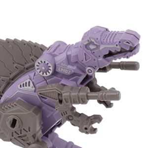 Alomejor Transforming Dinosaur Robot, Flexible Head Rotation, Endless Fun, Dinosaur Transforming Toy, Easy Assembly for Boys and Girls (Style 1)