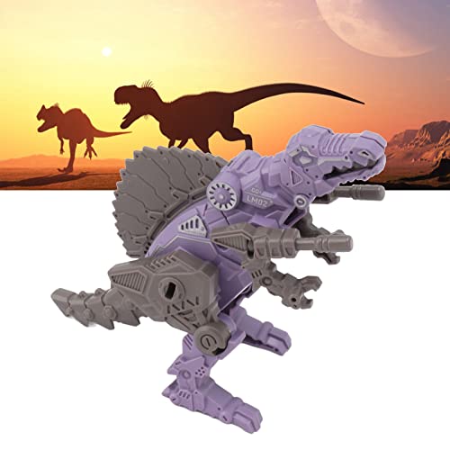 Alomejor Transforming Dinosaur Robot, Flexible Head Rotation, Endless Fun, Dinosaur Transforming Toy, Easy Assembly for Boys and Girls (Style 1)