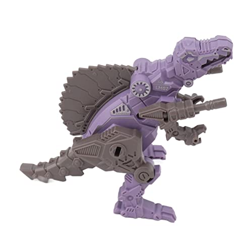 Alomejor Transforming Dinosaur Robot, Flexible Head Rotation, Endless Fun, Dinosaur Transforming Toy, Easy Assembly for Boys and Girls (Style 1)