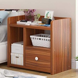 solid wood nightstand wooden with 2 storage drawers and handles bedroom living room end table side table for living room bedroom office nightstand lamps for bedroom