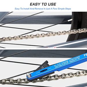 KIEVODE Bike Chain Checker Tool for All Bike Chains, Including Shimano, Sram, KMC, Campagnolo and More - Chain Wear Indicator for All Speed Chains and Ideal for Road, Mountain Bicycle Maintenance