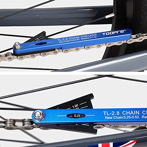 KIEVODE Bike Chain Checker Tool for All Bike Chains, Including Shimano, Sram, KMC, Campagnolo and More - Chain Wear Indicator for All Speed Chains and Ideal for Road, Mountain Bicycle Maintenance