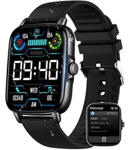 eigiis smart watch for men 1.7" hd waterproof smartwatch compatible with iphone samsung android phones sports fitness tracker watch with heart rate sleep monitor pedometer