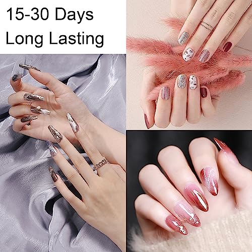 Strong Nail Glue for Press on Nails, 12Pcs Professional Nail Glue, Nail Glue for Acrylic Nails, Nail Tips, Broken Nail, Long Lasting Nail Bond Glue, Nail Adhesive Glue for False Nail Tips