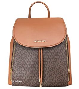 michael kors women's phoebe medium drawstring backpack adult fashion purse (brown)