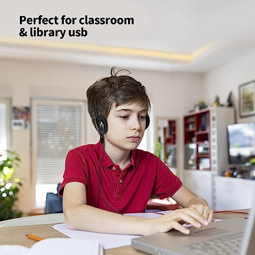 JINWAYBST 25 Pack Headphones Bulk Adjustable Classroom Headphones Library on Ear Headphones Wholesale School Headphones with Wire 3.5 mm Plug for Student, Kids, Adults