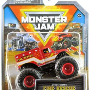 Monster Jam 2023 Spin Master 1:64 Diecast Truck Series 30 Everyday Heroes Fire Rescue