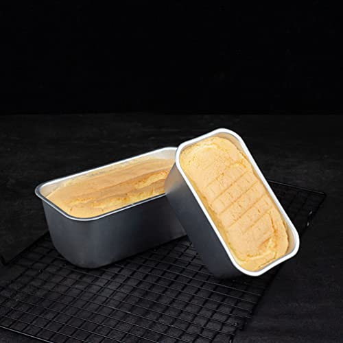 Luxshiny Bread Pan 2pcs Toast Box Bread Mold, Rectangle Loaf Pan, Baking Tray, Toast Baking Box for Kitchen Restaurant Bread Loaf Pan