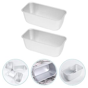 Luxshiny Bread Pan 2pcs Toast Box Bread Mold, Rectangle Loaf Pan, Baking Tray, Toast Baking Box for Kitchen Restaurant Bread Loaf Pan