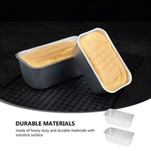 Luxshiny Bread Pan 2pcs Toast Box Bread Mold, Rectangle Loaf Pan, Baking Tray, Toast Baking Box for Kitchen Restaurant Bread Loaf Pan