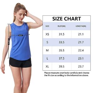 Attifall Women's Workout Tops for Women Cool-Dry Sleeveless Exercise Running Shirts Athletic Tops for Women(Hot Pink/M)