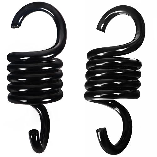 Porch Swing Springs, Black Patio Swing Parts Porch Swing Springs Heavy Duty 2 Pack for Patio Swing Hanger, Hammock, Boxing Bag, Egg Chair