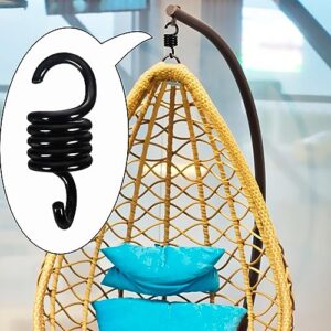 Porch Swing Springs, Black Patio Swing Parts Porch Swing Springs Heavy Duty 2 Pack for Patio Swing Hanger, Hammock, Boxing Bag, Egg Chair