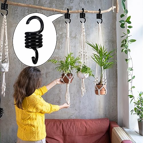 Porch Swing Springs, Black Patio Swing Parts Porch Swing Springs Heavy Duty 2 Pack for Patio Swing Hanger, Hammock, Boxing Bag, Egg Chair