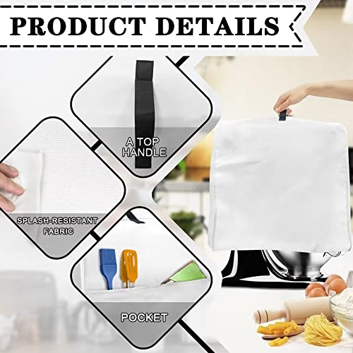 Gomyblomy Vintage Sunflowers 4 Slice Toaster Cover, Kitchen Aid Mixer Protective Cover with Handle & Pocket, Multifunctional Dust Cover for Small Appliances, Kitchen Decoration