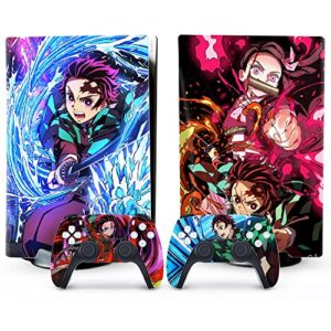 stickers for ps5 digital version anime console and controller cover vinyl skins wraps for playstation 5