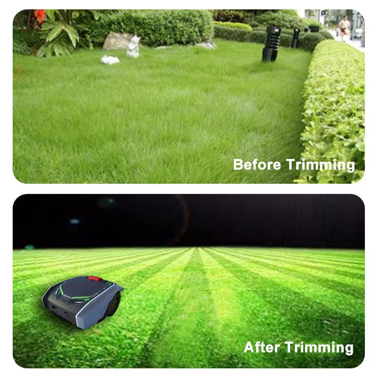 Automatic Robotic Lawn Mower, App Control, with Virtual Boundaries, Ultra-Quiet, Route Plan, Automatic Charging, for Small to Medium Yards