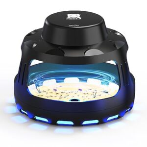 x-pest flea traps for inside your home, usb rechargable flying insect trap indoor for fleas gnats flies moth mites bugs fruit flies mosquitoes with 10 refills