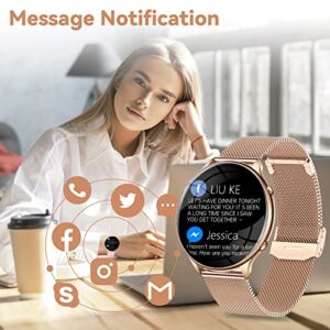 EIGIIS Smart Watch for Men Women HD Fitness Watch with Heart Rate Blood Oxygen Monitor Sleep Tracker Pedometer Activity Tracker Smartwatch Compatible with iPhone Android Phones