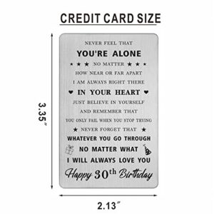 CPLJW 30th Birthday Decorations Gifts for Women Men - Happy 30 Years Old Birthday Wallet Card Gifts