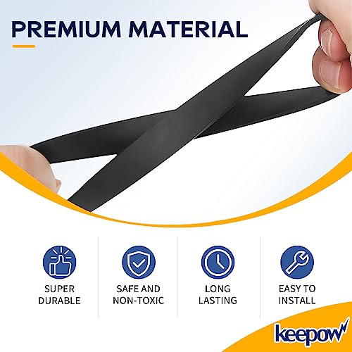 KEEPOW Replacement Belt Set Compatible with Bissell Proheat 2X Revolution Pet Pro Carpet Cleaner Models 1548 1550 1551 35799 Compare to Parts #1606418 & 1606419 & 1606428, 3 Pack