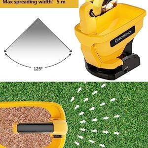 Uniqwamo Handheld Power Spreader for Dewalt 20V/60V Li-ion Battery, Available Year-Round, Grass Seeds, Rock Salt and De-icer Out-Doors(Battery not Included)