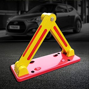 Heavy Duty Parking Barriers Anti-Collision Fixed Parking Piles Triangular Foldable Parking Space Lock for Private Upper Lock Safety Barrier