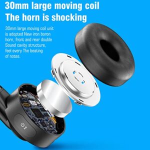 Docooler 2.4GHz Wireless Headphones Call Center Earphone On Ear Headset BT 5.2 with Noise Cancelling Microphone Adjustable Headband Quantity Control with Charging Dock