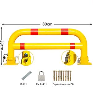 Folding Parking Bollard Lockable,Private Car Parking Latch Space Lock,Space Saver Car Park Driveway Guard Saver