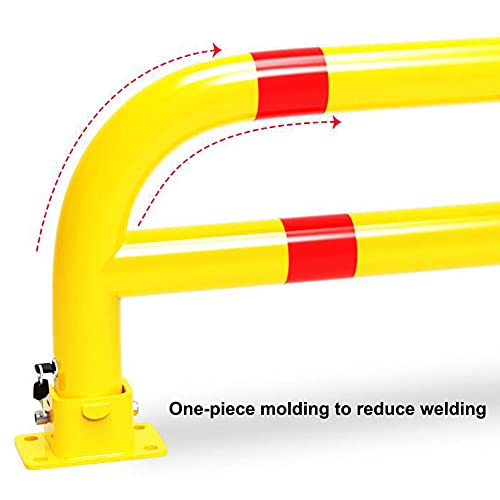 Thickened Anti-Collision Parking Barriers,Double Pole Double Lock Parking Space Lock,Manual Parking Blocker Used for Highway Pile Road Marking Parking Facilities