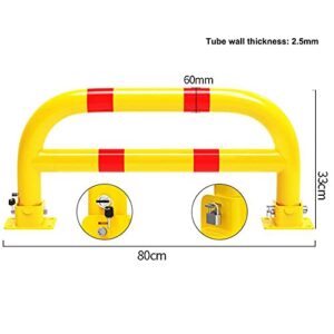 Thickened Anti-Collision Parking Barriers,Double Pole Double Lock Parking Space Lock,Manual Parking Blocker Used for Highway Pile Road Marking Parking Facilities