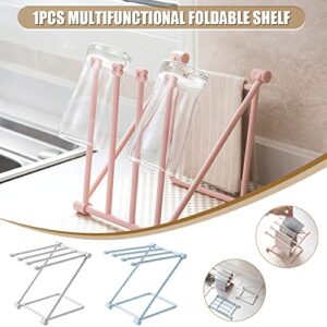 gANGJI Clothes Drying Rack Steel Collapsible Design Can Be Placed Near The Kitchen or Bathroom Sink