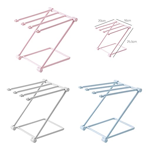 gANGJI Clothes Drying Rack Steel Collapsible Design Can Be Placed Near The Kitchen or Bathroom Sink