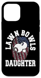 iphone 12 mini american flag fingerprint patriotic lawn bowls daughter case