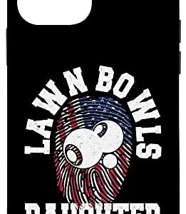 iPhone 12 mini American Flag Fingerprint Patriotic Lawn Bowls Daughter Case