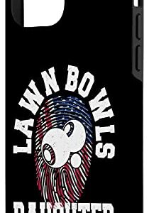 iPhone 12 mini American Flag Fingerprint Patriotic Lawn Bowls Daughter Case