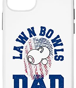 iPhone 12/12 Pro American Flag Fingerprint Patriotic Sports Lawn Bowls Dad Case