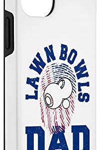 iPhone 12/12 Pro American Flag Fingerprint Patriotic Sports Lawn Bowls Dad Case