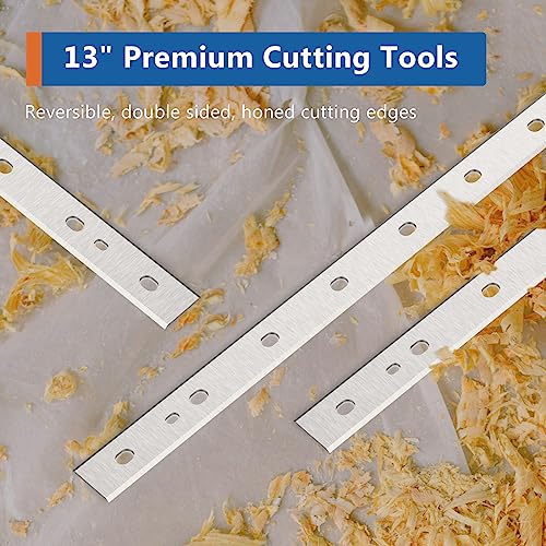 13 inch Planer Blades for Dewalt DW735 Electric Planer Knives DW735X Wood Planer Cutter with 24 Pcs Screws Replace DW7352 Blade Knife -3 Pack